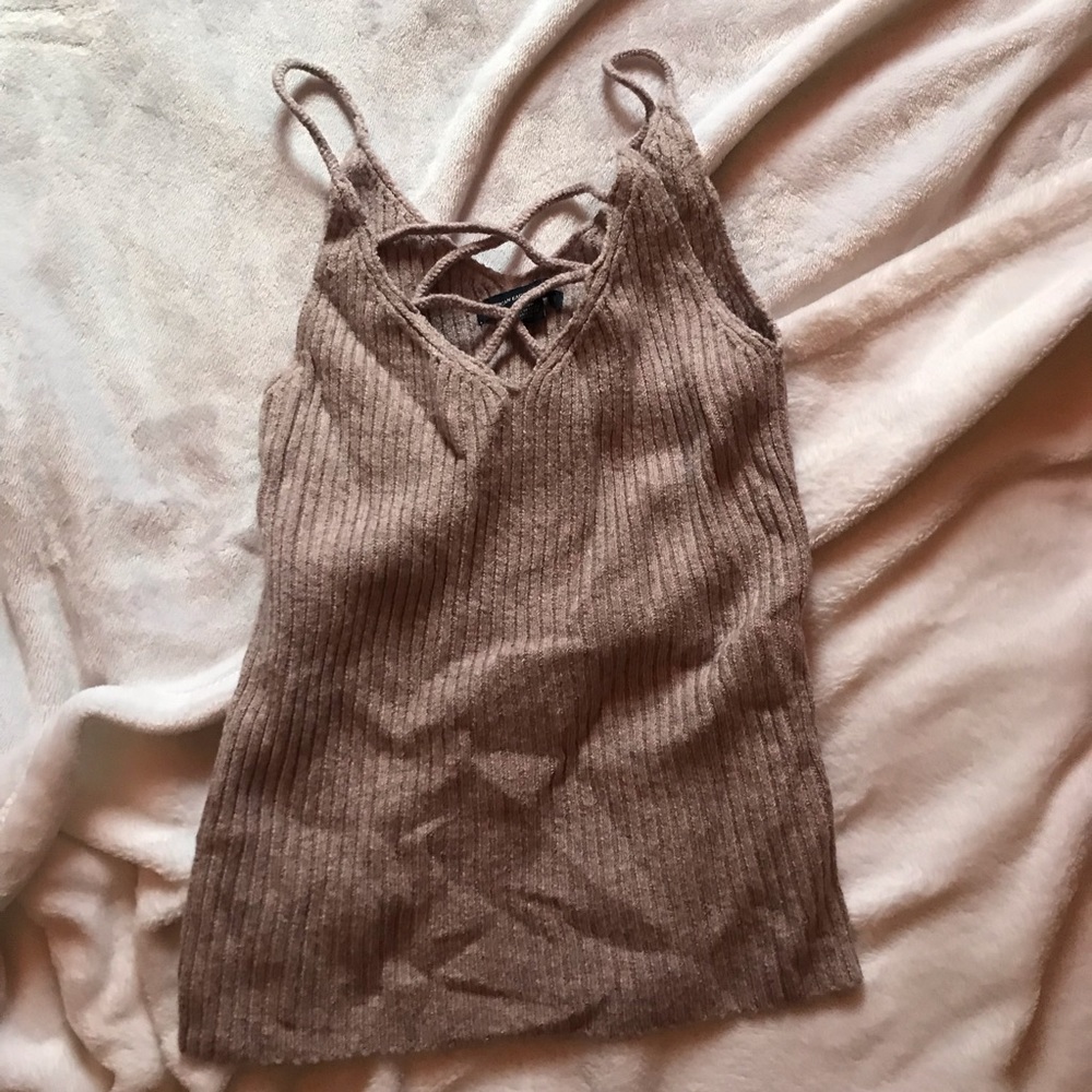 Knit pink top